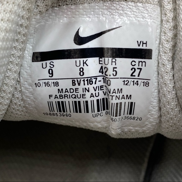 Nike Mens Ebernon White BV1167-100 Lace Up Low Top Sneakers Men's Size 9 - Picture 10 of 10